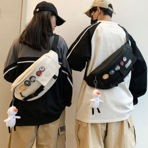 Chest Bag Mens Fashion Messenger Bag Mens Trendy Japanese Ins New Shoulder Bag Mens Shoulder Bag Stylish Fashion Waist Bag