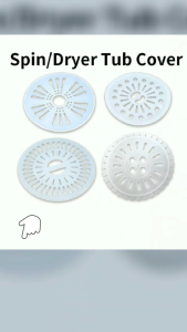 Genuine Washing Machine Spare Part: Spin/Dryer Tub Cover (22/24/25/27cm) Spin/Dryer Tub Cover High-Quality White Tubular Drain Strainer for Washer & Dryer - Durable Plastic Tub Cover Accessory