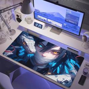 Bandai | Demon Slayer Inosuke Anime Gaming Mouse Pad Large Rubber Keyboard Desk Mat With 2MM Stitched Edge Design