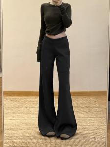 กางเกงขายาวทรงหลวมเอวต่ำ ทรงหลวม ทรงสลิมฟิต ทรงสปอร์ต ทรงขาบาน กางเกงขายาวทรงสลิมฟิตเอวสูงสำหรับผู้หญิง