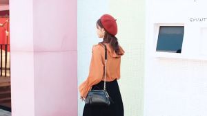 Tas Selempang Wanita Import Kulit PU Kekinian Korean Fashion Sling Bag Kasual Termurah COD T167