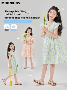 Moonkids | Đầm Công Chúa Hoa Cotton Mùa Hè Biển