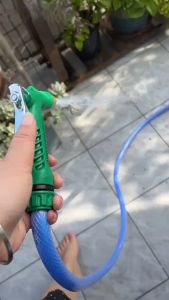 หัวฉีดน้ำแรงดันสูงหัวฉีด ชุดสายยาง 4หุน ยาว 30ม.-100ม. ปืนฉีดน้ำ หัวฉีดน้ำพลาสติก สำหรับต่อสายยาง หัวหมุนได้ 360 องศา