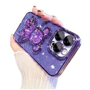 ốp lưng gấu kim tuyến nước có lồng kính bảo vệ camera iphone 7plus 8plus x xr xsmax 11 11pro max 12 12pro max 1314promax 14 14pro 14plus 15 15pro 15plus 15promax