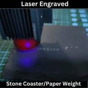 Black Slate Stone coaster for Coffee Tea with Customize engrave