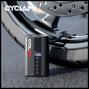 130 PSI Electric Pump Tire Inflator Air Pressure Display Portable Bicycle Cordless Inflator Outdoor Road MTB Bike CYCLAMI Z5L