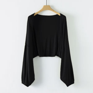 MiiOW | MiiOW Silk Open Cardigan Short Outdoor Travel Light Weight Sun Protection Air Conditioning Ladies Summer New Style Knitted Sweater