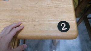 Table Number Cafe Nombor Meja餐桌号码牌 5cm Acrylic