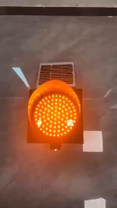 Wireless Solar Traffic Light Security Led Traffic Solar Powered Blinker Traffic Signal Light