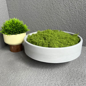 Silicone Mold for Garden Potted Flowerpot Big Capacity Candle Cup Vessel Cement Mold for Indoor Pot Round Concrete Planter Mould