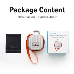 TELESIN | TELESIN 6-in-1 Lens Filter Case Camera Lens Filter Storage Bag with Wrist Strap Waterproof Dustproof Carrying Case for Filter
