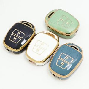 2 Buttons Fob Shell Cover Holder TPU Car Key Case Keychain For Toyota Aqua Ractis Vitz RAV4 HiAce Land Cruiser 2010-2019