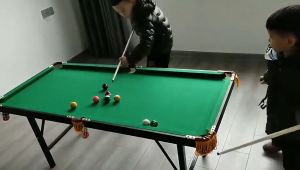 Mini Folding Billiard Table For Kids & Adult Height Adjustable Billiard Table Set Pool Table Billiards Game