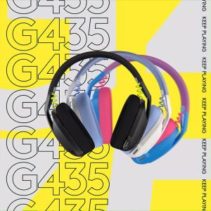 Tai nghe game không dây Bluetooth và Lighspeed Logitech G435 Mic ảo tích hợp nhẹ tương thích PC Điện thoại PS4 PS5