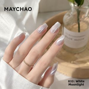 MAYCHAO | Glass Cat Eye Effect Lychee Pink Nail Gel