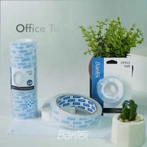 Bantex Isolasi Bening Set / Selotip Bening untuk Kantor / Sekolah / Rumah BH255X
