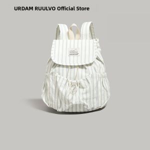 URCDN RDALVO | Cute Small Striped Backpack for School Commute