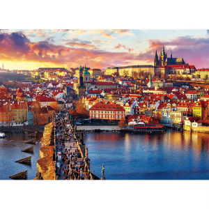 Jigsaw Puzzle 500/1000/1200/2000Pieces for Adult Czech Prague Castle Environmentally Friendly Paper Christmas Gift Toy