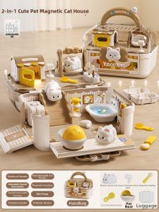 Educational Magnetic Dollhouse 3-6 Years Girls