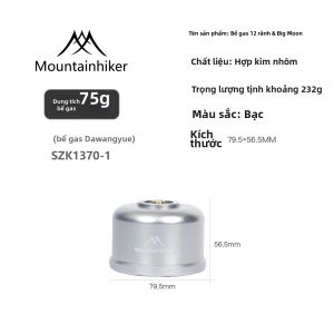 Mountainhiker | Đèn Gas Di Động MOUNTAINHIKER Dùng Cho Cắm Trại Ngoài Trời - Đèn Lồng Mini Bằng Kính Treo Nhỏ Với Cổng Ren Đa Năng Bình Gas Rỗng (tùy Chọn)