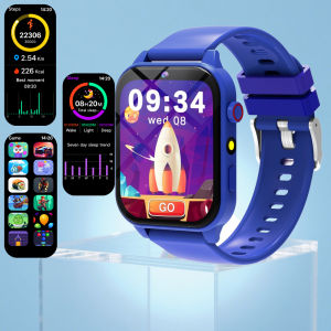 Games Smart Watch Kids 1.83 HD Touch Screen 18 Games Sleep Monitoring Camera Alarm Clock Smartwatch Children Boys Girls Gifts
