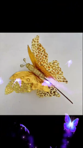 DIY Artificial Christmas butterfly decor/ Christmas tree decoration Christmas flower branch christmas design