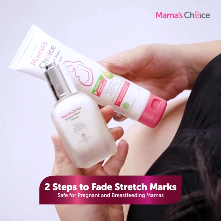 Mama’s Choice Stretch Mark Treatment Series | Stretch Mark Cream and Serum | No Paraben and Alcohol
