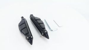 1 Pair Motorcycle Footpeg Passenger Rear Foot Peg Footrest For Harley Sportster Iron Touring Custom Dyna Fat Bob Softail Fat Boy