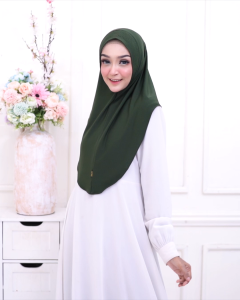 Zain - Bergo Oval L EDISI KEMERDEKAAN Merah Putih Jilbab 17 Agustusan Jilbab bergo instan Bahan Jersey Super
