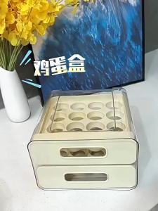 Hộp Lưu Trữ Trứng Tủ Lạnh Có Ngăn Kéo