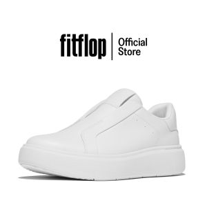 FITFLOP WOMEN RTG LEATHER LACELESS TRAINERS - URBAN WHITE (E4T-194)