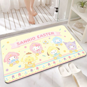 Thảm Phòng Tắm Hoạt Hình Thấm Hút Nước Mềm Thạch Cao Thảm Phòng Tắm Chống Trượt Cửa Phòng Tắm Dễ Thương Thảm Sàn Nhà