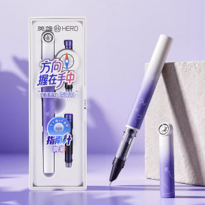 HERO | Bút Máy Hero P215 Iridium Thiết Kế La Bàn Hai Màu Kiểu Dáng Công Thái Học Dành Cho Học Sinh Hỗ Trợ Thư Pháp Cải Thiện Tư Thế Được Giáo Viên Khuyên Dùng