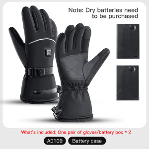 Electric heating gloves with batteries for motorcycles winter motorcycle heating gloves warm and waterproof heating gloves for
