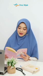 FIRST HIJAB - Hania Hijab Segiempat Bahan Wolfis Premium | Hijab Cutting Laser