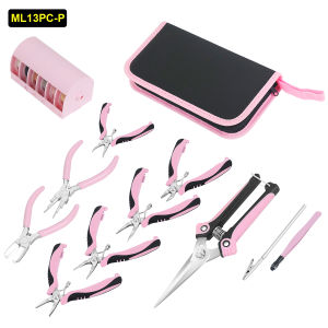 NEWACALOX 8 Packs Jewelry Pliers Set Jewelry Making Tools with Needle Nose Pliers Round Nose Pliers Chain Nose Pliers for Cra