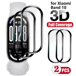 3D Curved Full Coverage Protective Film for Xiaomi Mi Band 10 HD Screen Protector Accessories for Mi Band 10 9 Film (Not Glass)