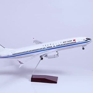 47cm Large Scale Air China B737MAX Airplane Model Kit with Stand And Wheel for Adult Aviation Souvenir Gift or Plane Toy