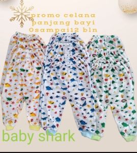 celana bayi terbaru baby shark 0 sampai 12 bulan
