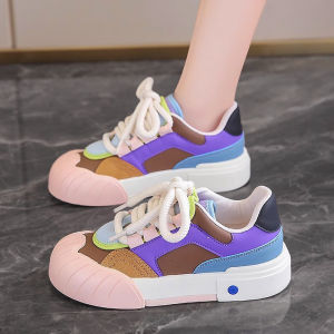 Original Design Thick Bottom Slip-On Shoes for Women Casual Sporty Bread Style Winter Versatile Flat Heel round Toe Rubber Sole