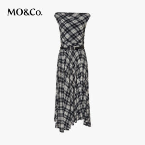 MO&Co. | Đầm Xẻ tà Nếp Pleat Quai Ngang có Đai