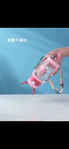 600ml Childrens Water Sippy Cup Straw Cup for Toddler Spill Proof Tumbler Water Bottle Feeding Nursing Sippy Cup