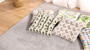 Seat Cushion for Chair Dining with Tie Floor Pillow Seat Modern Square Thick Breathable Office Chair Cushion Modern Tatami Floor Pillow F5P-0042 F5P-0041