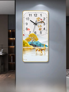 นาฬิกาตั้งโต๊ะแบบทันสมัย 2024 ของใหม่สำหรับร้านอาหารและห้องนั่งเล่นในบ้าน อุปกรณ์ตกแต่งภายในสไตล์โมเดิร์นแบบเงียบๆ