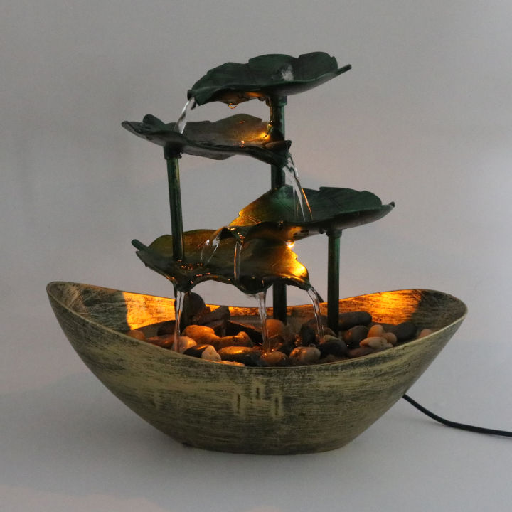 Tabletop Fountain Metal Lotus Circulating Fountain Nigeria | Ubuy