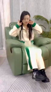 JOY โซฟา เก้าอี้โยกผู้เอนกาย เก้าอี้โซฟาอเนกประสงค์ โยกและนอนแบบหมุนได้ ปรับมุมด้วยปุ่มเดียว