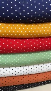 VẢI LỤA CHẤM BI [NHÍ] - DÒNG VẢI THÔNG DỤNG - 1 MÉT X 1M5