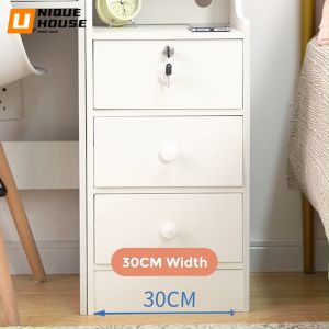 Bedside Table Bedroom Side Table with Shelf Nightstand Side Cabinet Side Table Bedroom Meja Tepi Katil Meja Bilik Tidur Meja Kecil Sisi