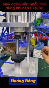 máy đóng nắp chai nước hoa máy đóng nắp chai tinh dầu máy đóng nắp chai công nghiệp dùng khí nén LTX-80