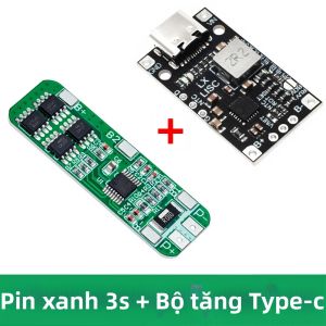Mô-đun Tăng Cường Sạc Pin Lithium 2S 3S Sạc Nhanh Có Đèn Báo Type-C BMS 15W 8.4V 12.6V Hỗ Trợ Cân Bằng Cho Máy Tính